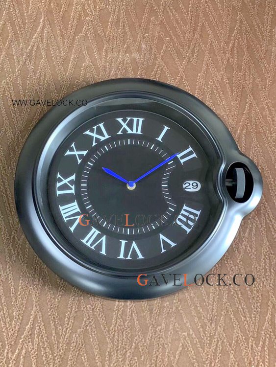 New Cartier Ballon Bleu De All Black Wall Clock - Wholesale
